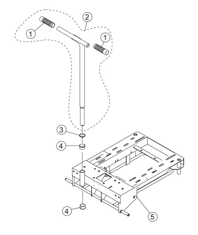 T-Handle Assembly Parts-GB113BC MQ SERIES GENERATORS