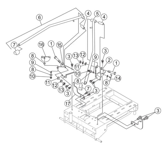 Outrigger Assembly Parts-GB113BC MQ SERIES GENERATORS