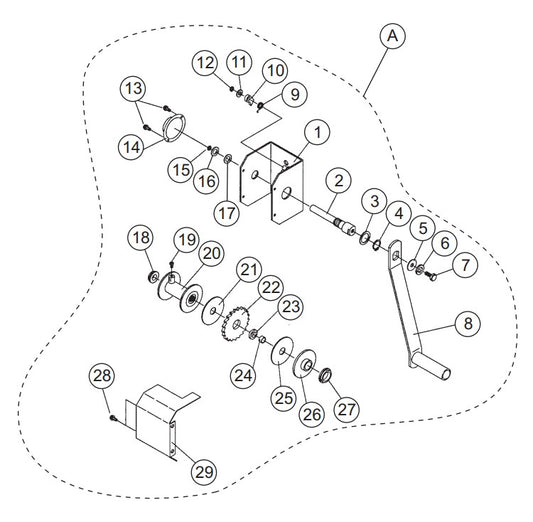 Winch Assembly Parts-GB113BC MQ SERIES GENERATORS