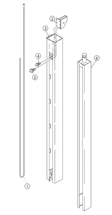 Mast Section Assembly Parts-GB113BC MQ SERIES GENERATORS
