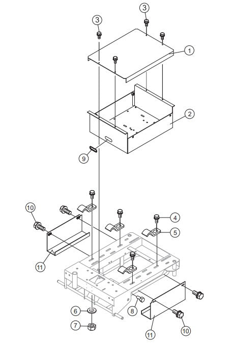 Baseplate Cover Assembly Parts-GB113BC MQ SERIES GENERATORS