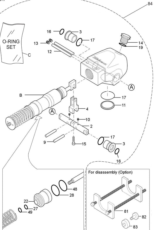 MVH306D Hand Pump Assembly Parts
