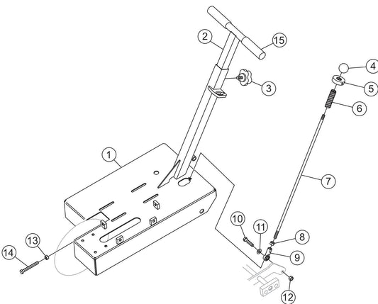 Handle And Depth Adjuster Assembly Parts For FCG1 Series by Multiquips 