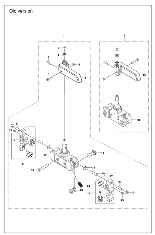 Handle (Old Version) Parts For WS 220 By Husqvarna