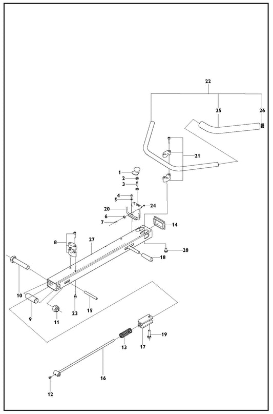 Handle Parts For PG 820 RC By Husqvarna