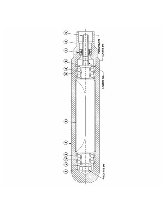 Wyco Head Drawing Parts For EZ Vibe Concrete Vibrator Motors By Wyco