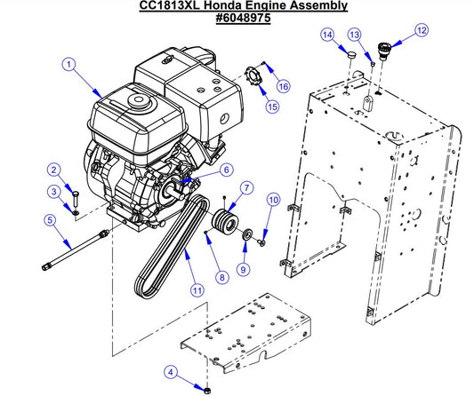 CC1813XL Honda Engine Assembly
