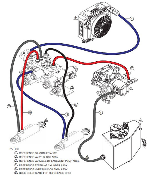Hose 2 Assembly Parts-RX 1575, RX 157533 YANMAR 3TNV80F DIESEL ENGINE