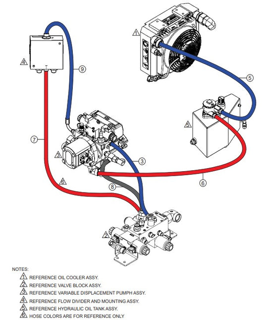 Hose 3 Assembly Parts-RX 1575, RX 157533 YANMAR 3TNV80F DIESEL ENGINE