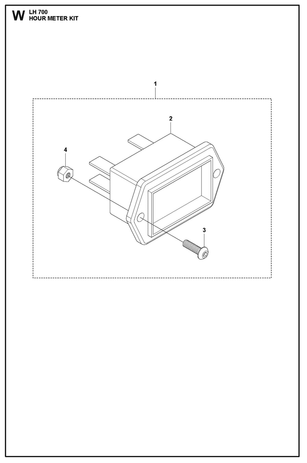 Hour Meter Kit Parts For LH 700 By Husqvarna