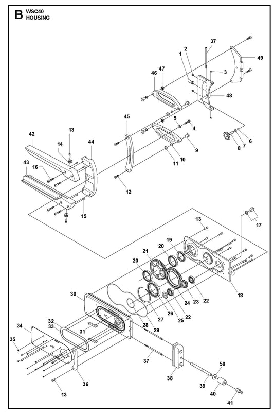 Housing Parts For Wall Saw WSC 40 By Husqvarna