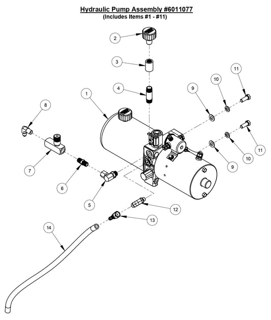 CC3500J Hydraulic Pump Assembly