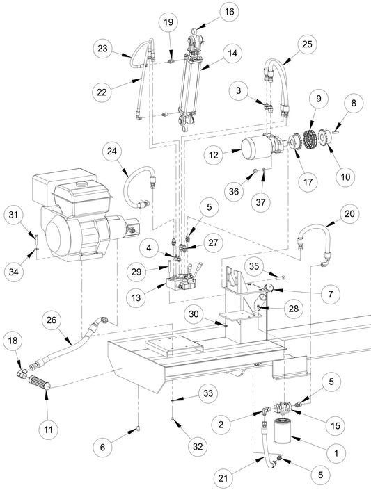 Hydraulic Components Parts By MBW