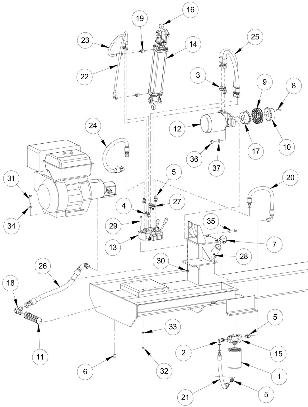 Hydraulic Components Parts By MBW