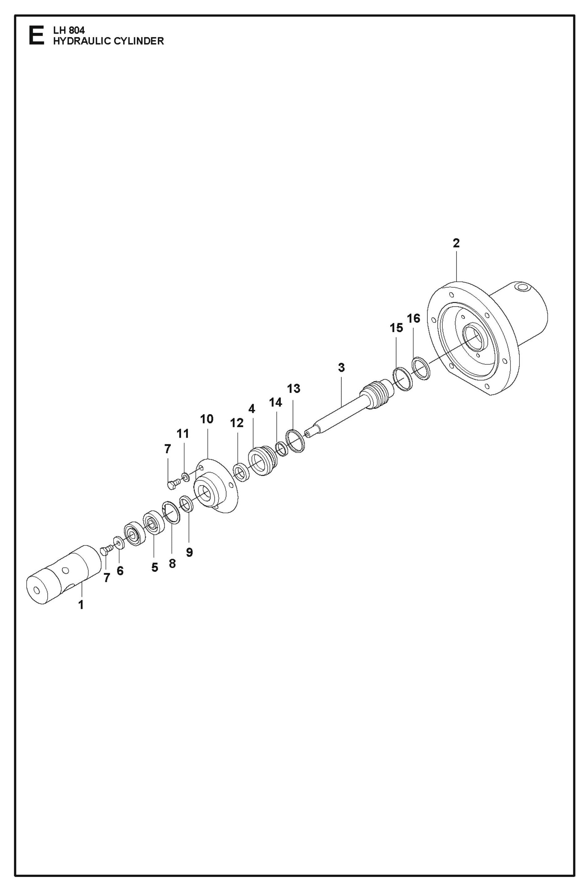 Hydraulic Cylinder Parts For LH 804 By Husqvarna