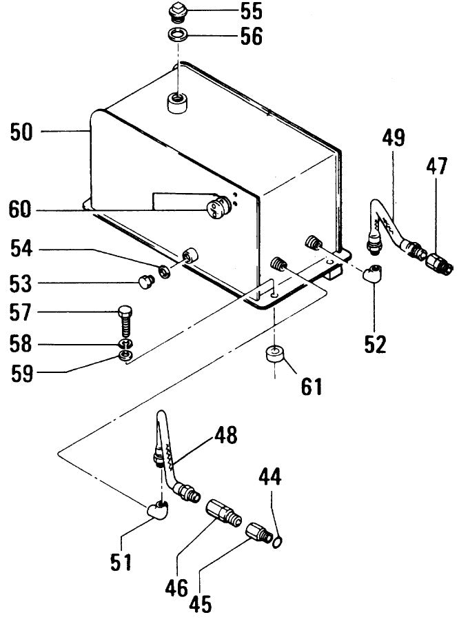 Hydraulic Oil Tank Assembly Parts For MDR9D Walk-Behind Roller By Multiquip