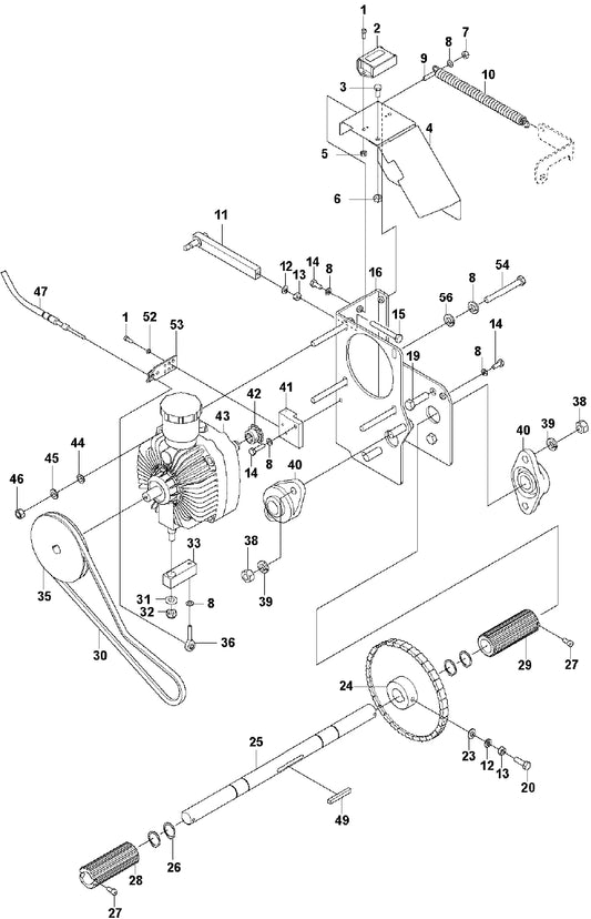 Hydraulic Pump Motor Assembly Parts for Soff Cut 2000 Saw by Husqvarna
