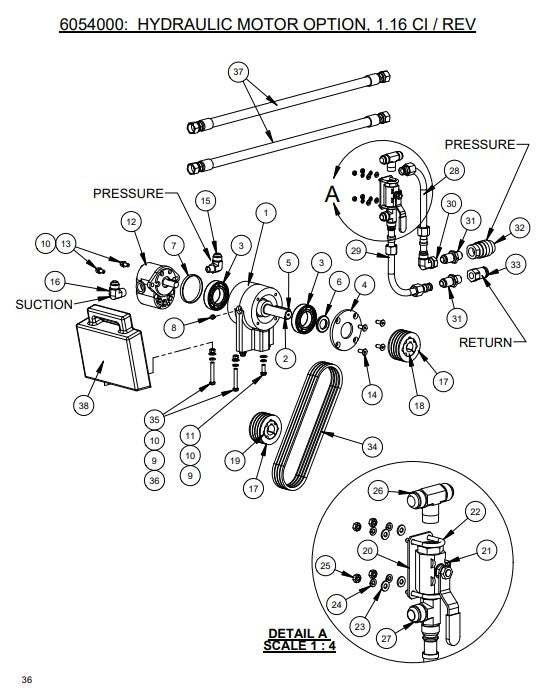 CC1800XL Hydraulic Motor Option