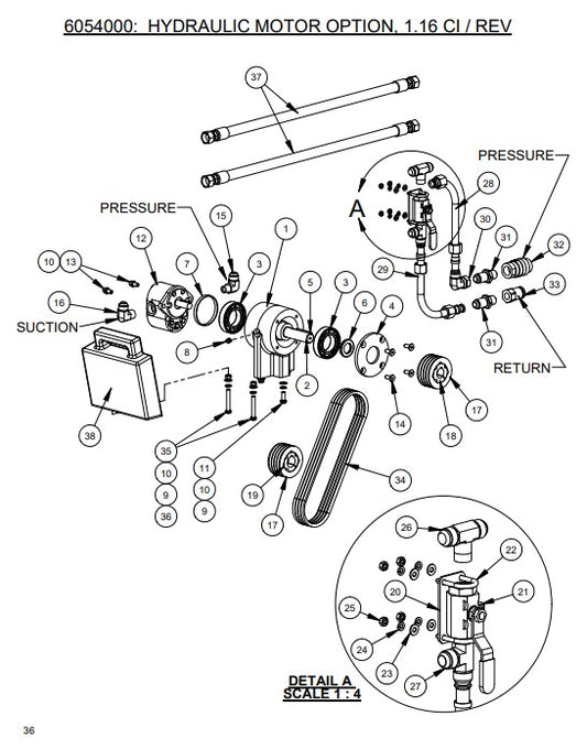 CC1800XL Hydraulic Motor Option