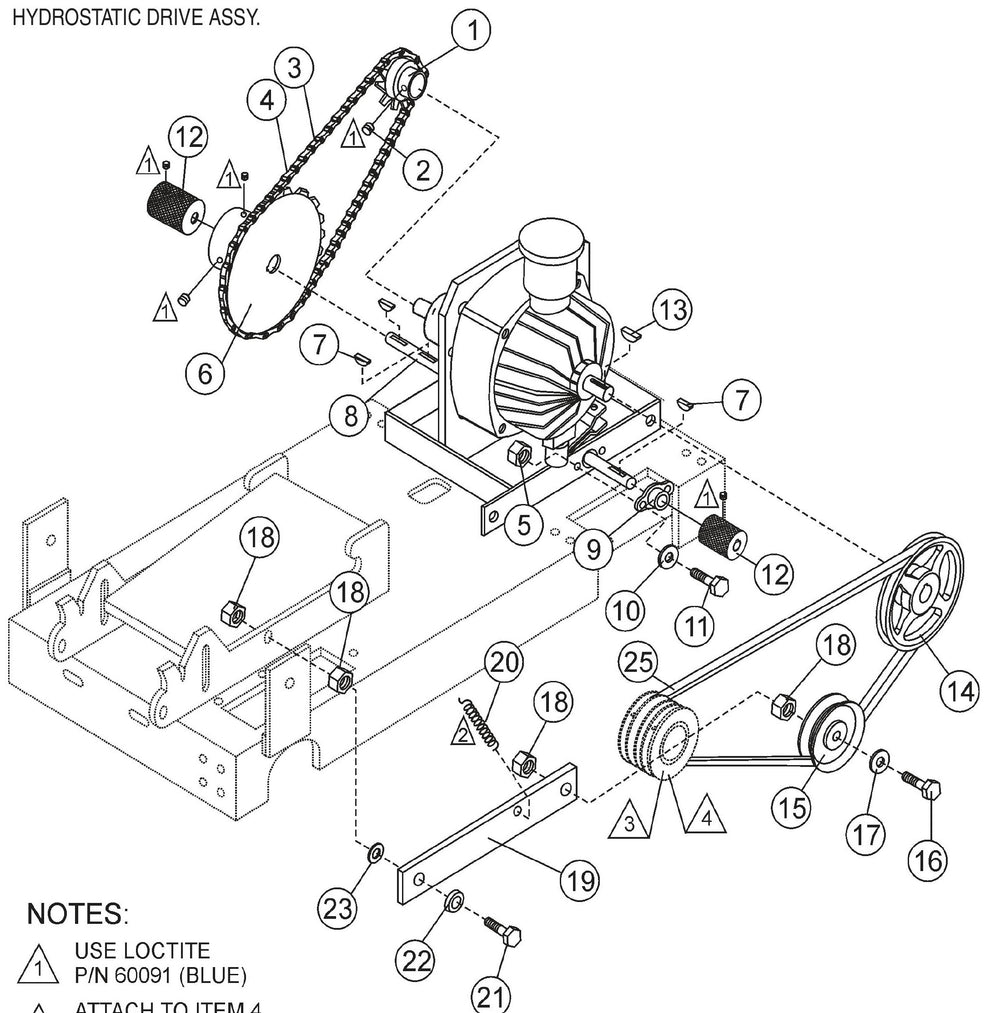 Hydrostatic Drive Assembly Parts For SP2 CE13H20 SCE13H20 SCE20H20 By Multiquip