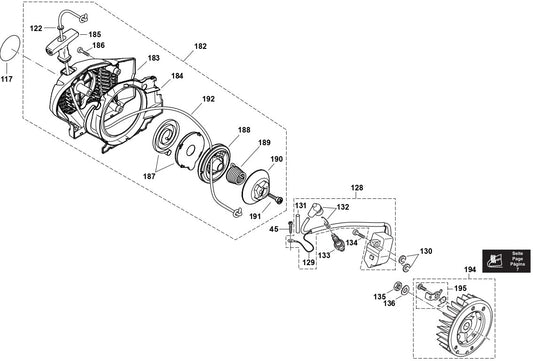 Ignition Coil, Flywheel, Starter Assembly Parts For EA5000PRFL, EA5001PREG, EA5001PREL, EA5000PREG, EA5000PREL, EA5000PRGG Gas Chain Saw By Makita