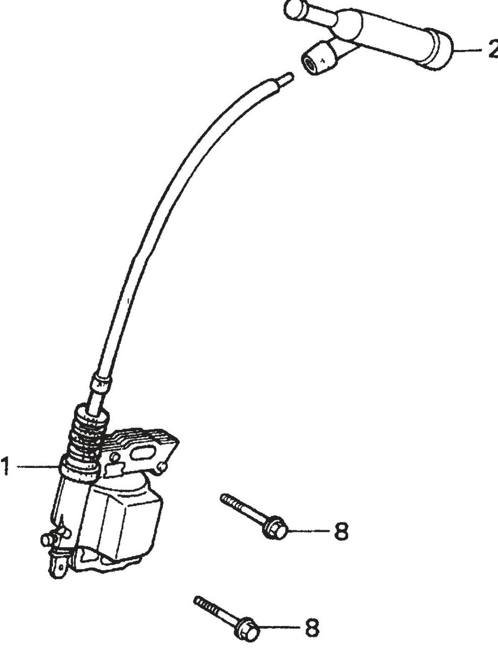 MQ MQD305 / MQD306 / MQD306HA HONDA GX120K1QX2 ENGINE Ignition Coil Assembly Parts By Multiquip