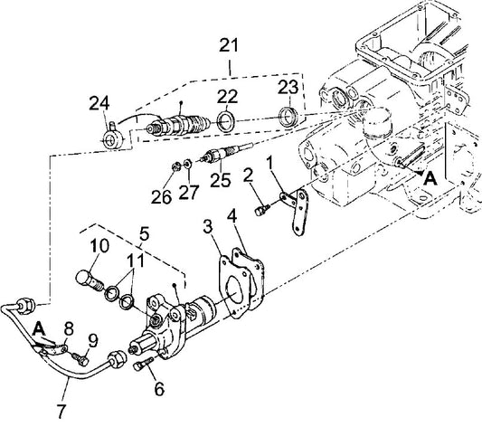 Injection Pump Assembly Parts For MRH601DS KUBOTA EA330 Engine Vibratory Rollers By Multiquip