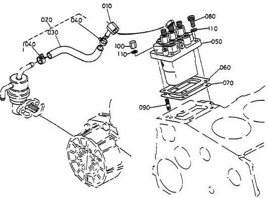 Injection Pump Assembly Parts for KD1800-KD6 Light Towers by Multiquip