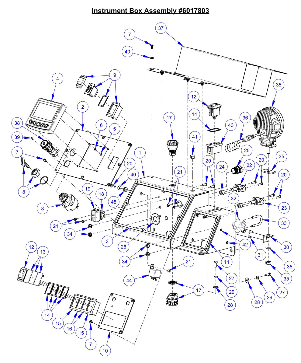 CC7574DD Instrument Box Assembly Parts