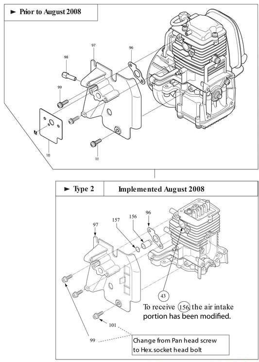 Insulator Assembly Parts For BHX2500CA - 24.5 CC Blower, BHX2500 Blower Parts By Makita