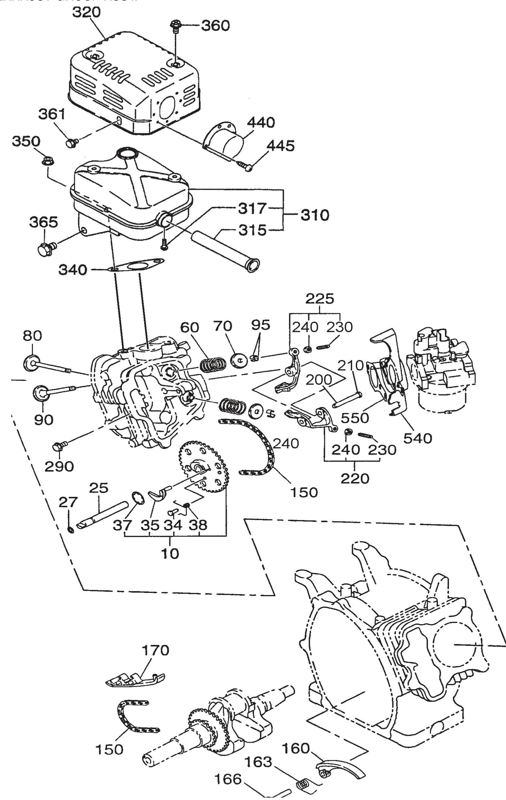 QP2TE ROBIN EX170D50021 Engine Intake And exhaust Assembly Parts By Multiquip