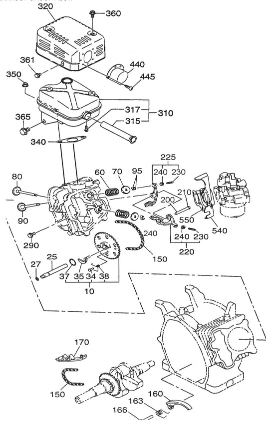 QP2TE ROBIN EX170D50021 Engine Intake And exhaust Assembly Parts By Multiquip