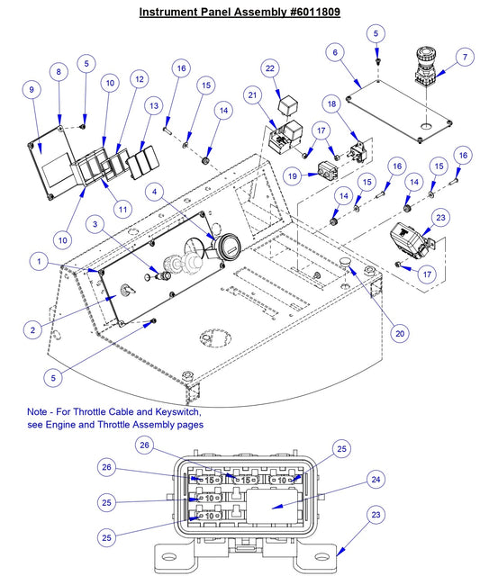 CC3538 JK Instument Panel Assembly