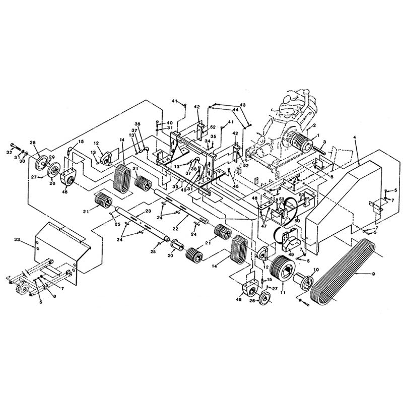 C65B 42&quot; &amp; 48&quot; Jackshaft Drive Group Parts By Norton Clippers