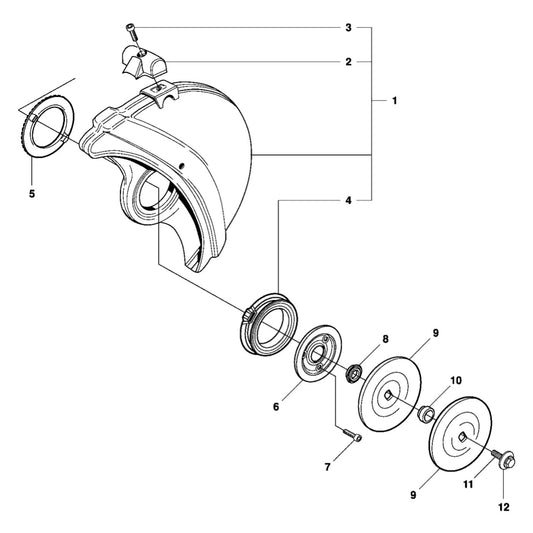 K950 Blade Guard Assembly Parts