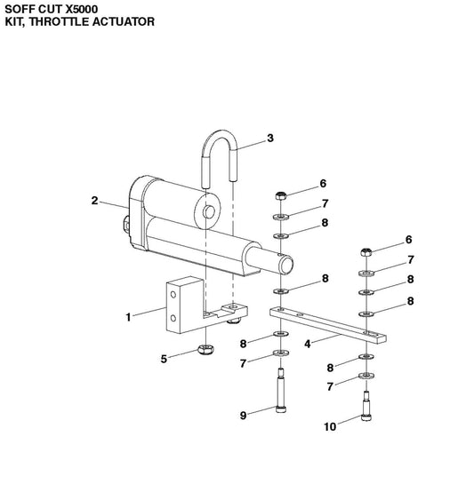 Kit, Throttle Actuator Parts For Soff Cut X5000 by Husqvarna