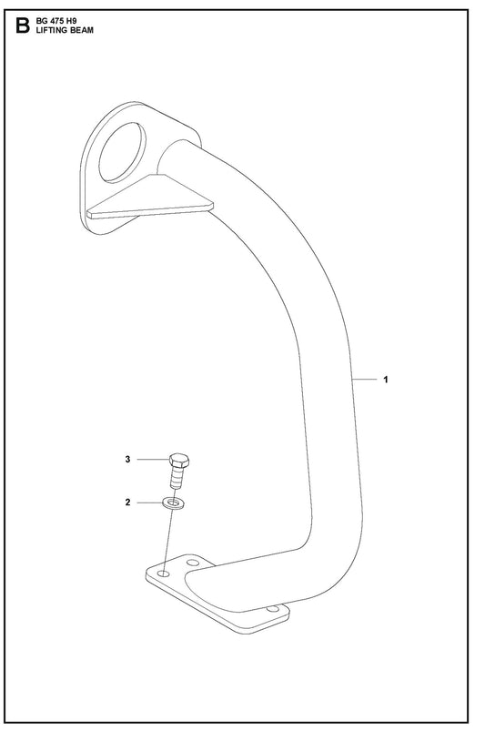 Lifting Beam Parts For BG 475 By Husqvarna