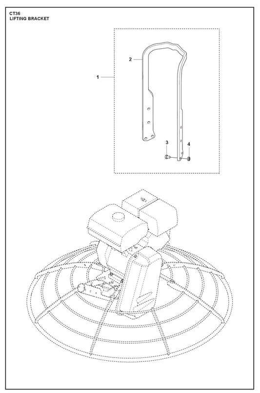 Lifting Bracket Parts For CT 36 By Husqvarna