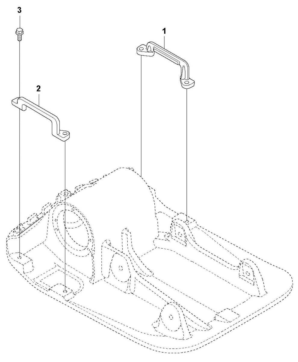 Lifting Handle Assembly Parts For LF80 LAT By Husqvarna