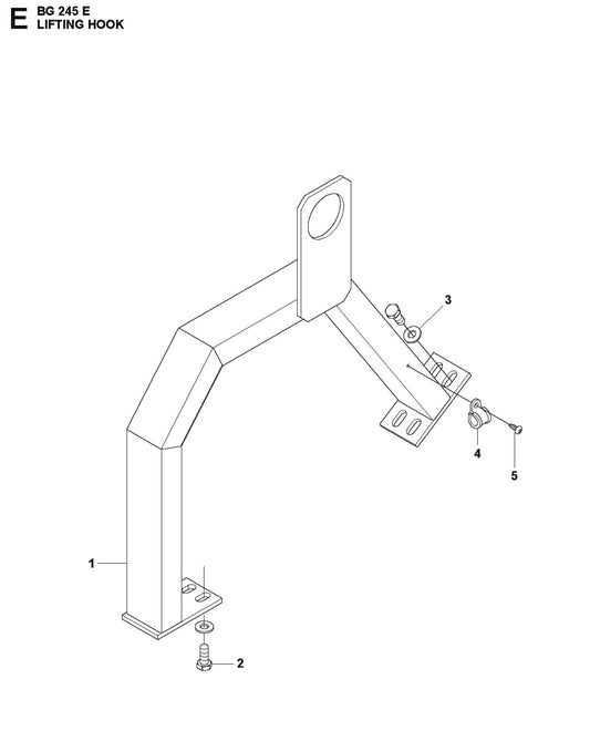 Lifting Hook Parts For BG 245 E By Husqvarna