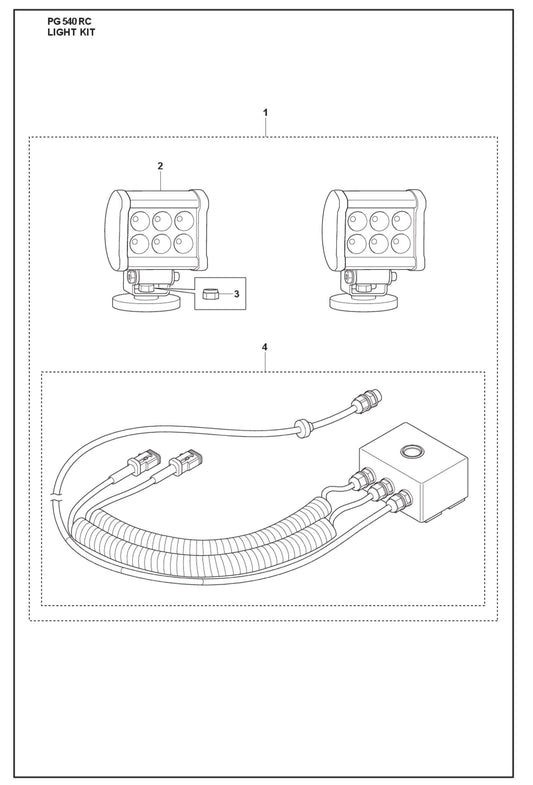 Light Kit Parts For PG 540 By Husqvarna