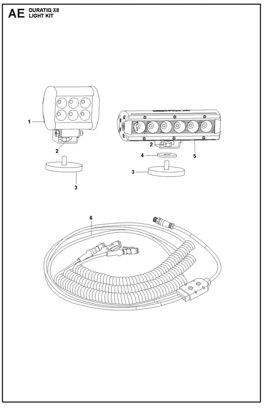 Light Kit Parts For HTC X8 By Husqvarna