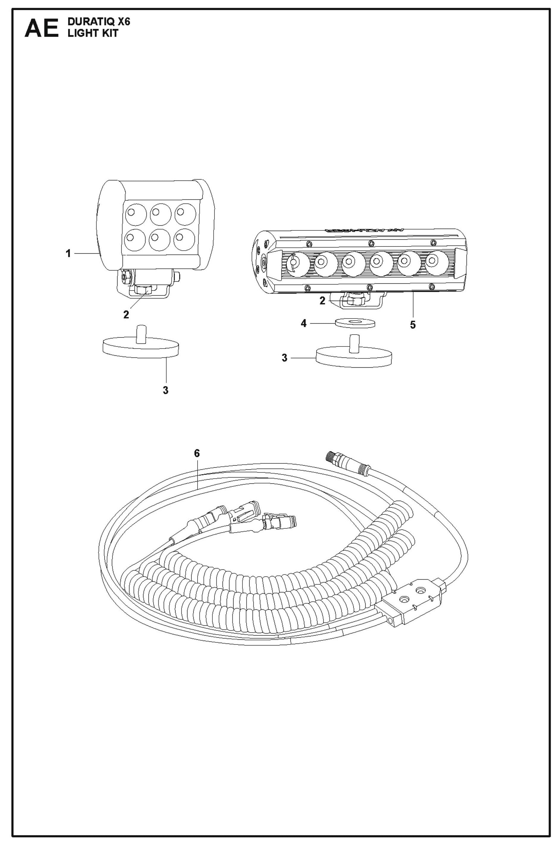 Light Kit Parts For HTC X6 By Husqvarna