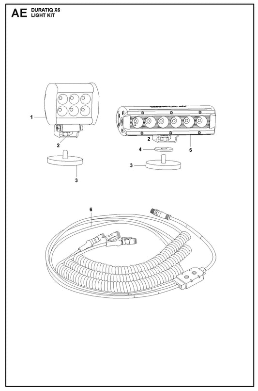 Light Kit Parts For HTC X6 By Husqvarna