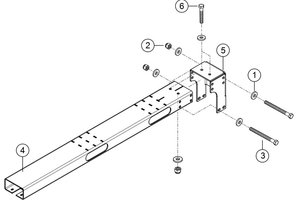 Lifting Bale Assembly Parts For LT6KV Light Tower By Multiquip 