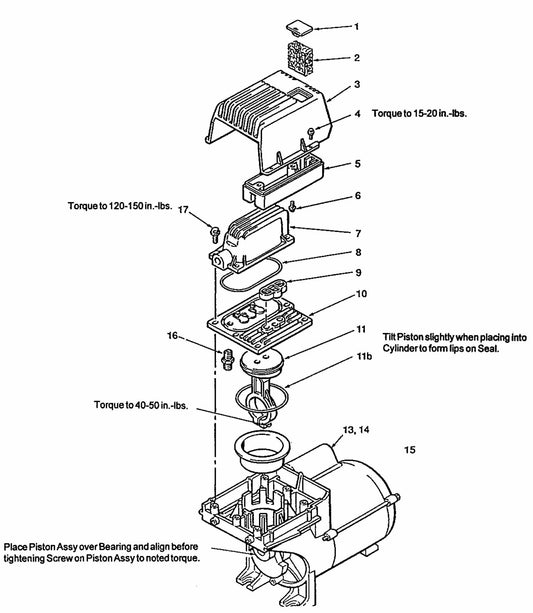 MAC1000 Pump/Motor Assembly Parts
