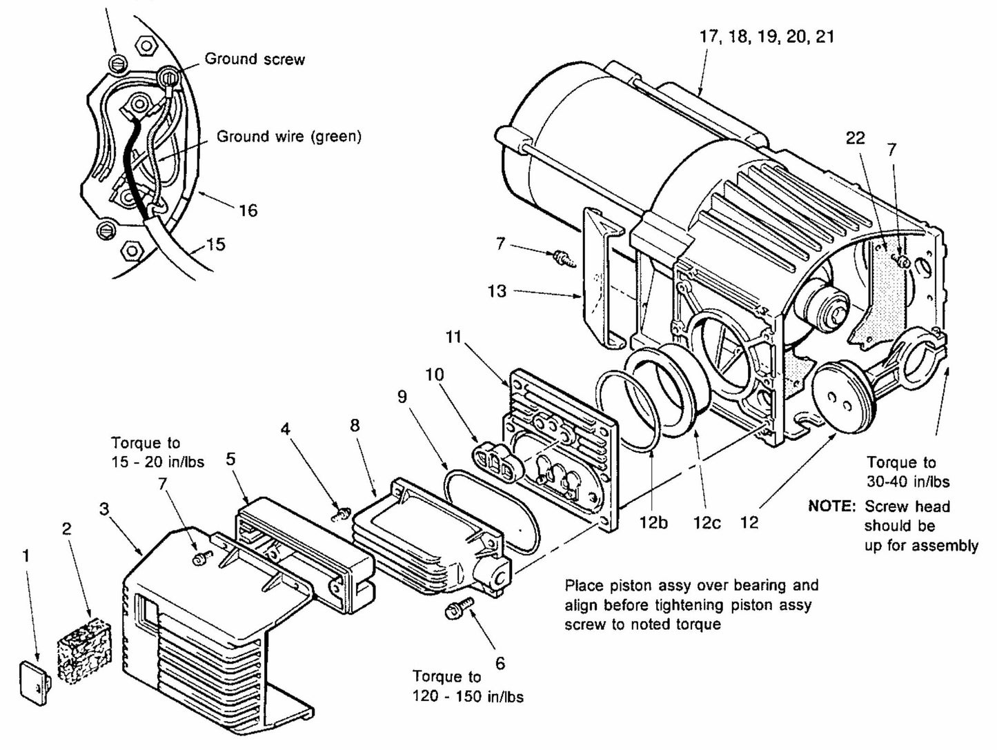 MAC4000 Motor/Pump Assembly Parts