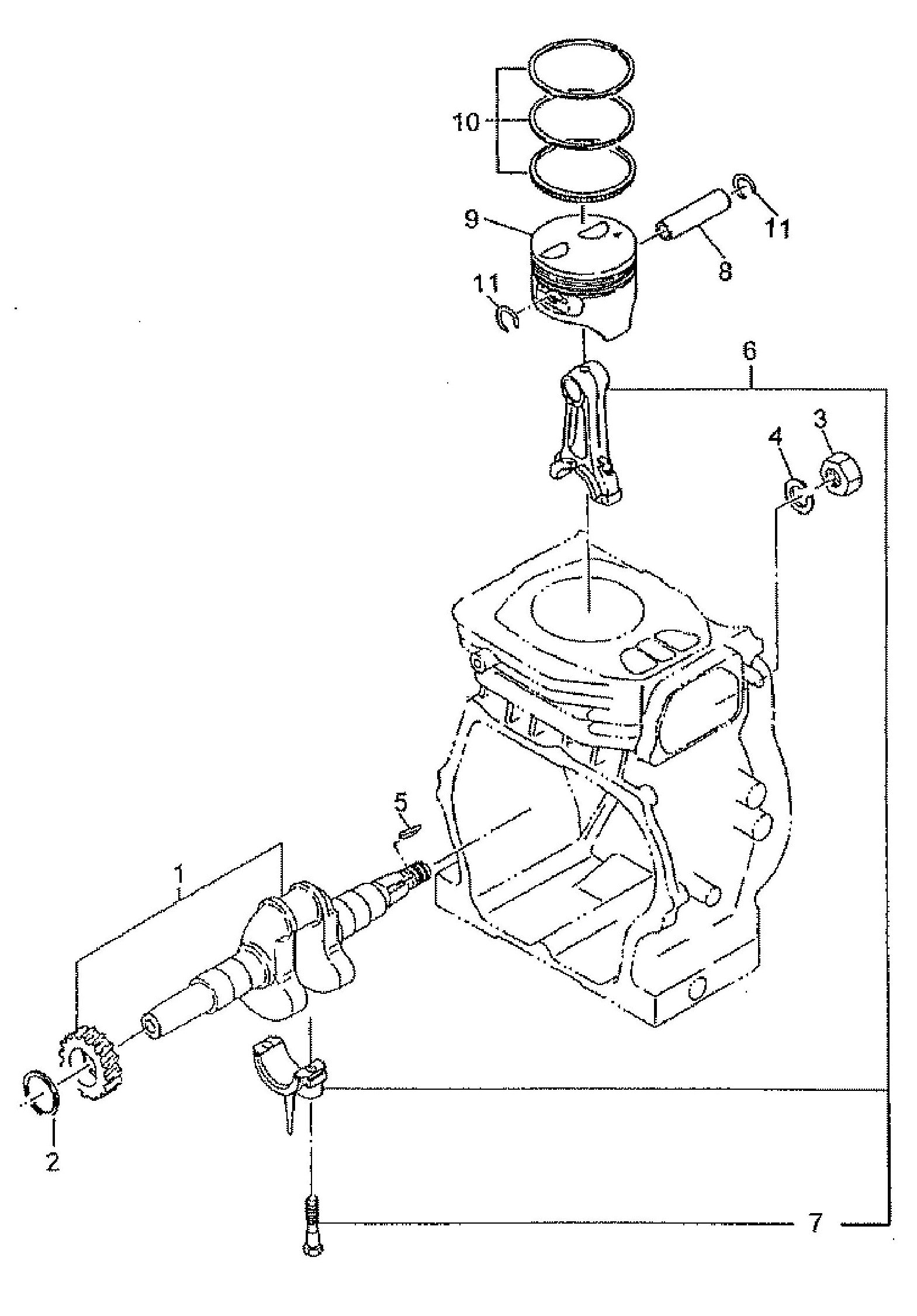 MAC6000 Crankshaft Assembly Parts