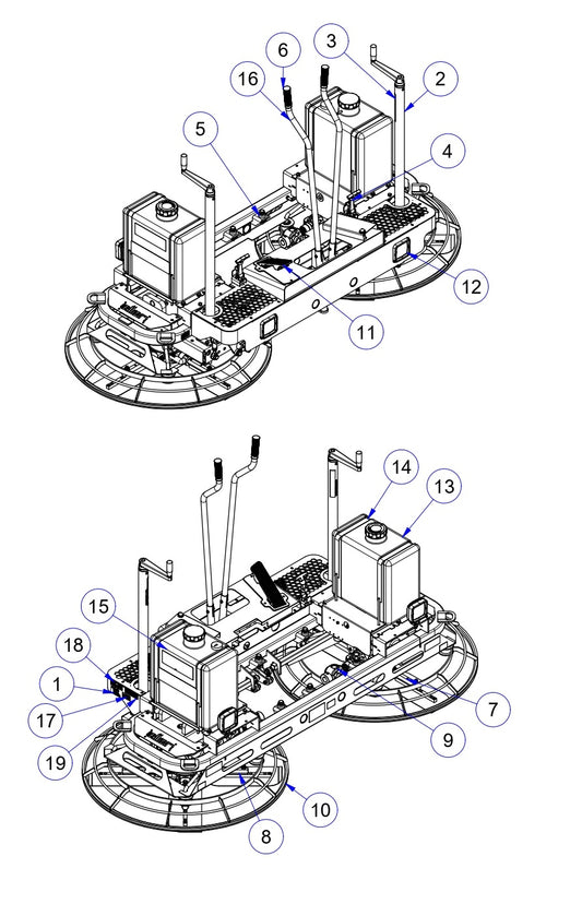 MP235 Mechanical Pro Riders Main Frame Assembly Parts by Allen Engineering
