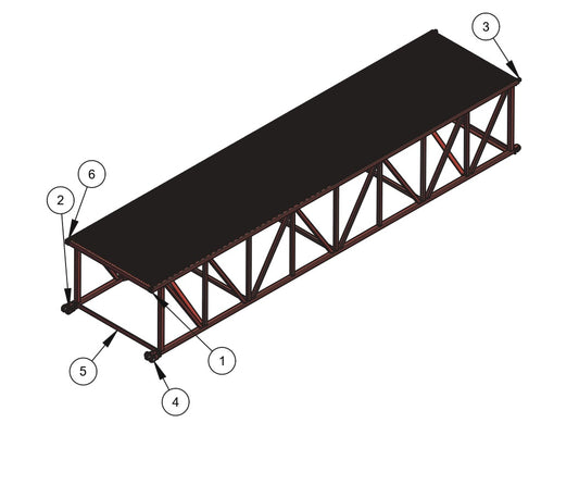 WB2434 Mainframe Assembly - 12 Foot Parts by Allen Engineering